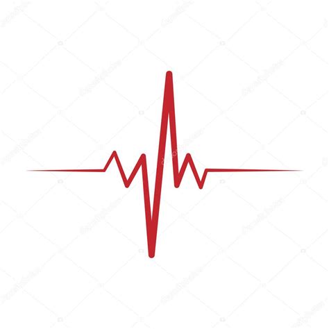 Icono De Ritmo Cardíaco Sólido Ekg Símbolo De Latidos Cardíacos