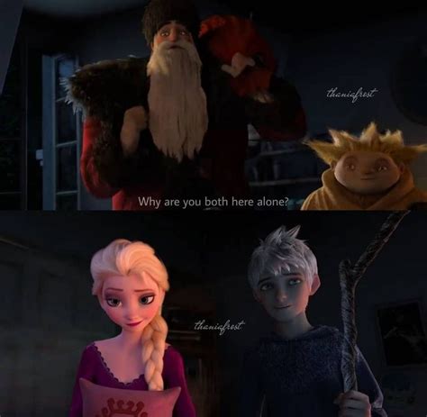 Jelsa Elsa And Jack Frost Frozen 2 Rotg Edit By Thaniafrost