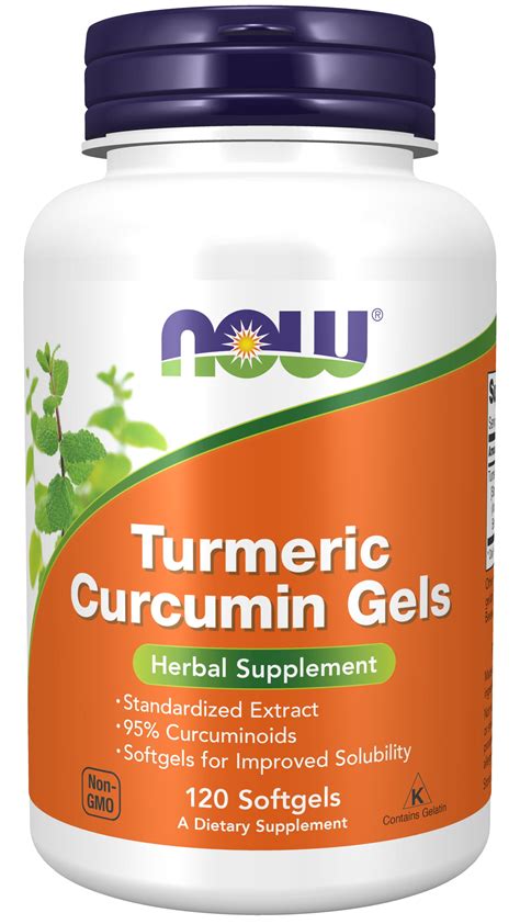 NOW Supplements 95 Curcuminoids Tumeric Curcumin Softgels