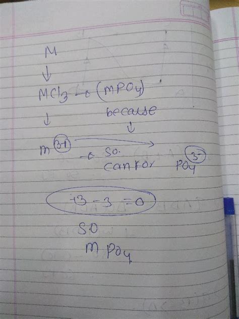 If The Formula Of A Chloride Of A Metal M Is Mcl Then What Will Be