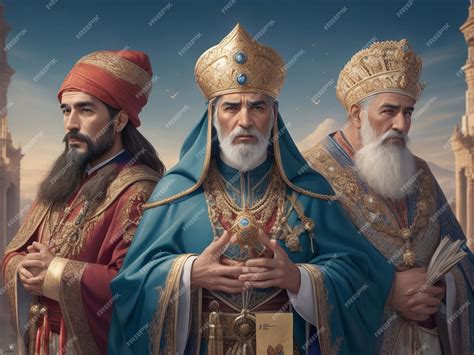 Premium AI Image | Christmas religious nativity concept Prophecy magi