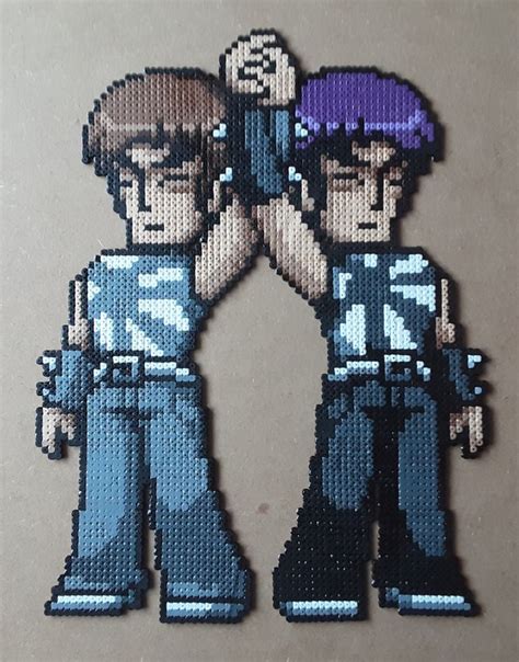 Scott Pilgrim Kyle And Ken Katayanagi Perler Bead Art Pixel Art