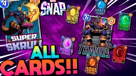 TODAS LAS CARTAS en MARVEL SNAP MARVEL SNAP GAMEPLAY ESPAÑOL YouTube