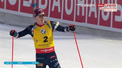 Biathlon Mondiaux H Boe Imp Rial Sur La Mass Start Fillon