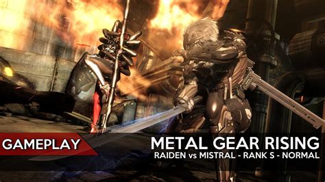 Metal Gear Rising Revengeance Raiden Vs Mistral Rank S Modo Normal