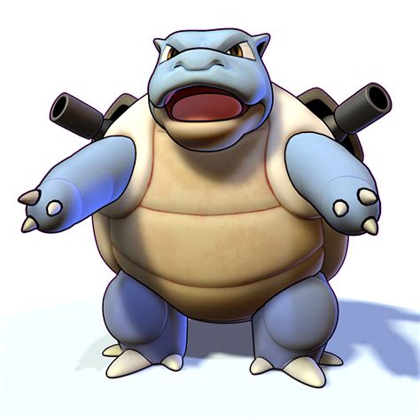 Blastoise Pokemon 3D Model $10 - .unknown .dae .fbx .lxo .obj - Free3D