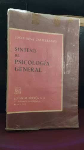 S Ntesis De Psicolog A General Josu Sosa Castellanos Env O Gratis