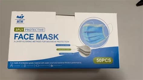 Tapabocas Cubrebocas 50 Piezas Plisado Tricapa Termosellado Color Azul