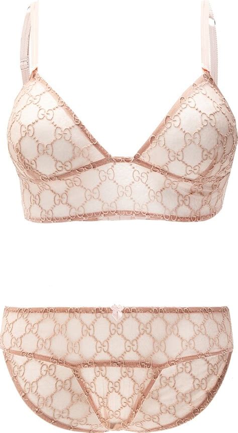 Gucci Lingerie Set Pink Shopstyle Bras