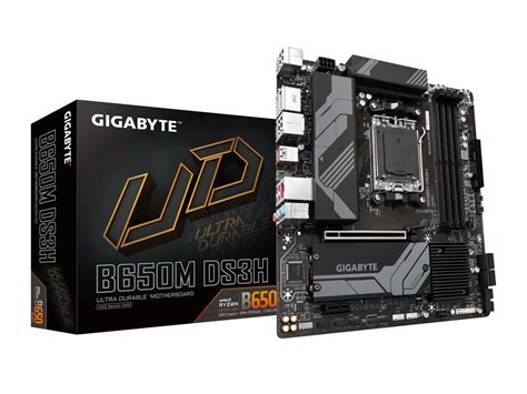 GIGABYTE B650M DS3H AM5 LGA 1718 AMD B650 M-ATX Motherboard with 5-Year ...