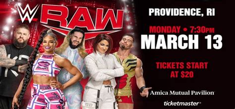 Wwe Monday Night Raw Amica Mutual Pavillion