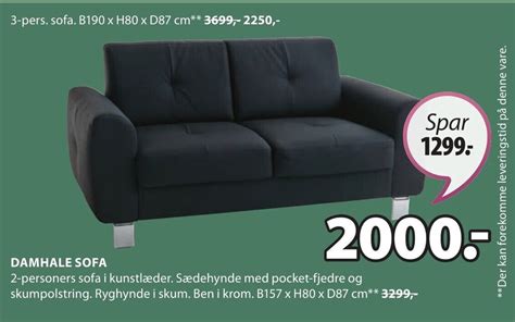 Damhale Sofa Tilbud Hos Jysk