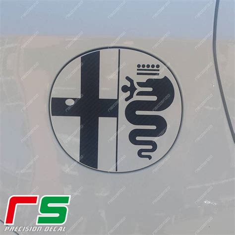 Stickers Alfa Romeo Giulietta Decal Carbon Look Tank Door Logo