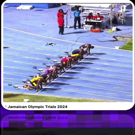 Men M Final Jamaica Athletics Trial Featuring Kishane Thompson