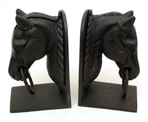 Cast Iron Horse Head Bookend Etsy