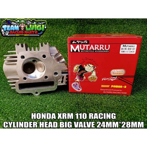 MUTARRU HONDA XRM 110 CYLINDER HEAD BIG VALVE 24MM28MM Lazada PH