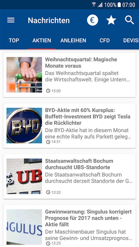 B Rse Aktien Finanzen Net Android Apps On Google Play