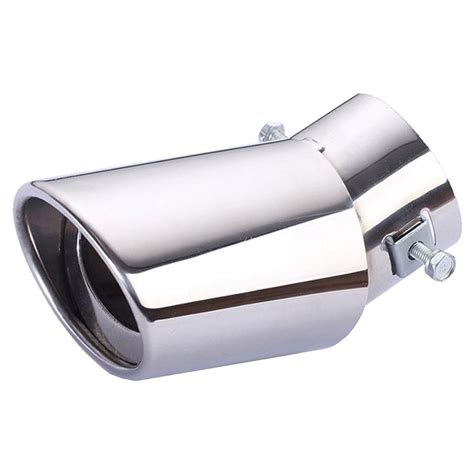 Buy Universal Car Rear Round Exhaust Tail Muffler Stainless Steel