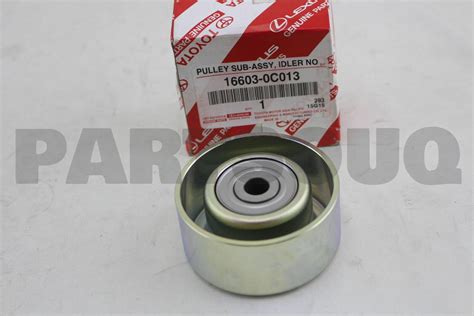 166030C013 Genuine Toyota PULLEY SUB ASSY IDLER NO 1 16603 0C013 EBay