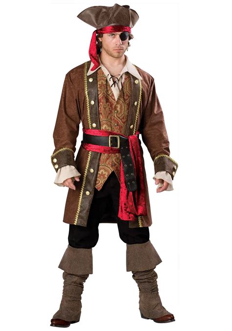 Pirates of the Caribbean Captain Skullduggery Costume Men's Pirate ...