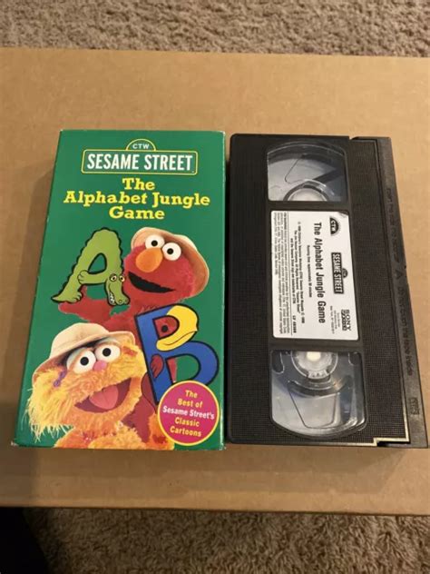 SESAME STREET The Alphabet Jungle Game VHS 1998 EUR 7 45 PicClick FR