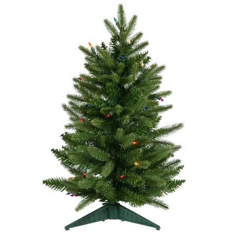 2 Pre Lit Frasier Fir Artificial Christmas Tree Multi Lights