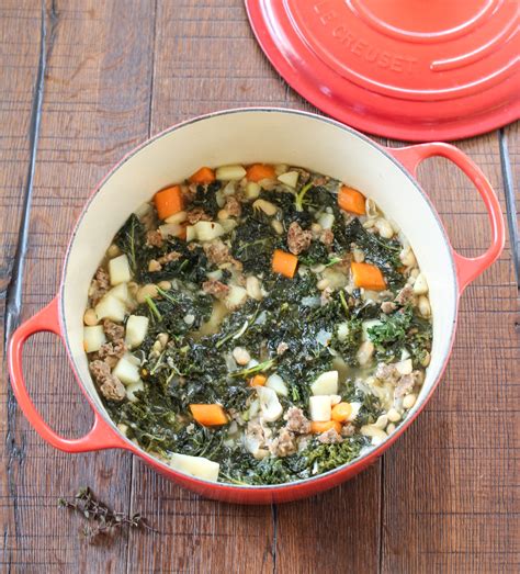 Tuscan Style White Bean Soup With Italian Sausage And Kale