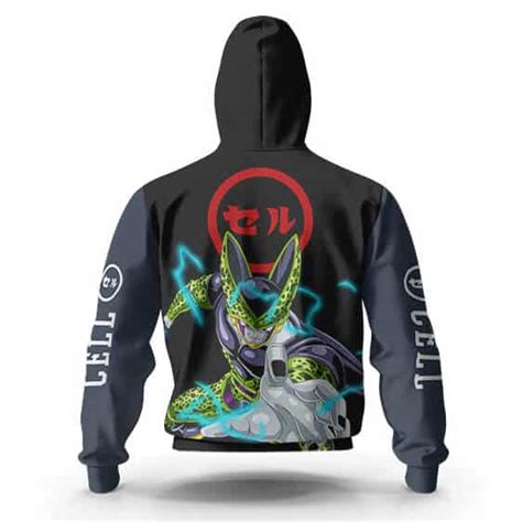 Dragon Ball Z Villain Perfect Cell Zip-Up Hoodie