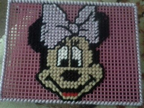 Minnie Mouse Television Characters Plastic Canvas Coasters Plastic