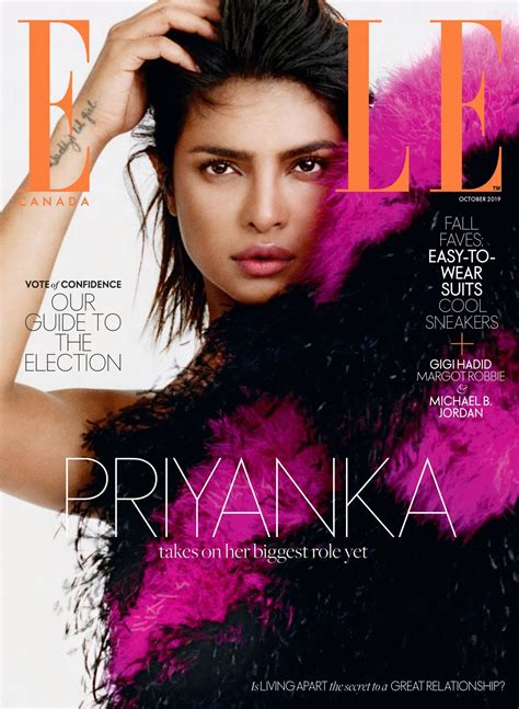 PRIYANKA CHOPRA in Elle Magazine, Canada October 2019 – HawtCelebs