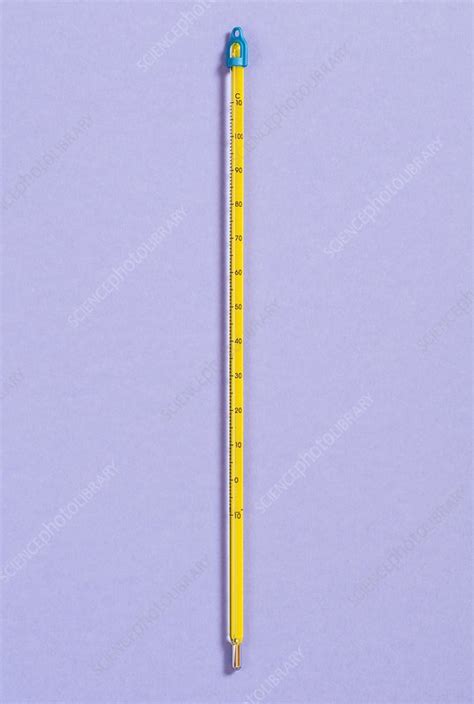 Mercury laboratory thermometer - Stock Image - C018/9366 - Science ...