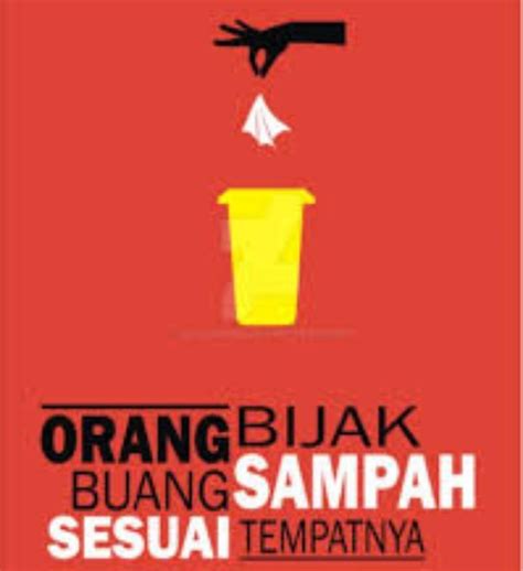 Poster Tentang Membuang Sampah Pada Tempatnya Penggambar