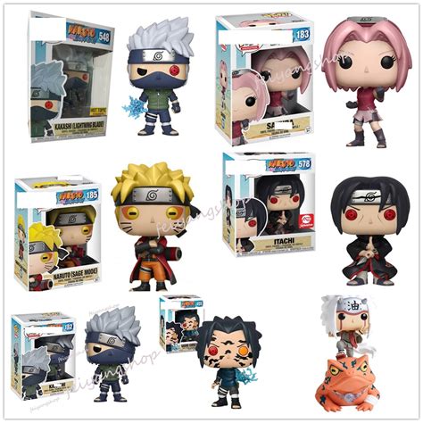 Boneco Funko Pop Naruto Jiraiya Obito Haruno Sakura Kakashi Sasuke