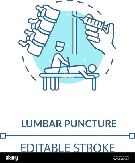 Lumbar Puncture Concept Icons Stock Vector Image And Art Alamy