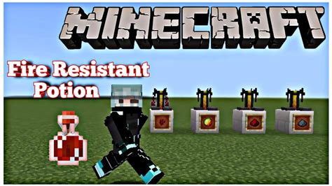 How To Make Fire Resistant Potionminecraft Pocket Editionminecraft Mcpe Youtube