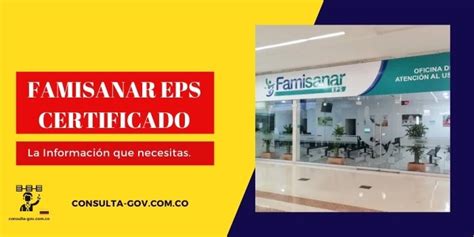 Famisanar Eps Certificado Consulta Gov