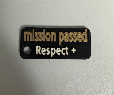 Mission Passed Gta Keychain By Mm Download Free Stl Model