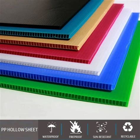 High Quality 3mm PP Plastic Hollow Sheet Corrugated Board For