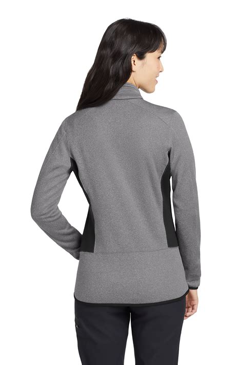 Eddie Bauer Womens Full Zip Heather Stretch Fleece Jacket Product Company Casuals