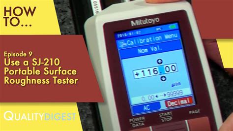 How To Ep09 Use A SJ 210 Portable Surface Roughness Tester Metrology