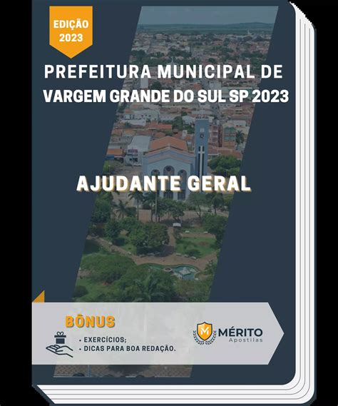 Apostila Ajudante Geral Prefeitura De Vargem Grande Do Sul Sp 2023