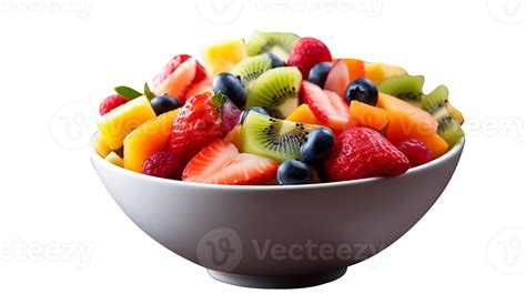 Fresh fruit salad bowl isolated on transparent background 25229907 PNG