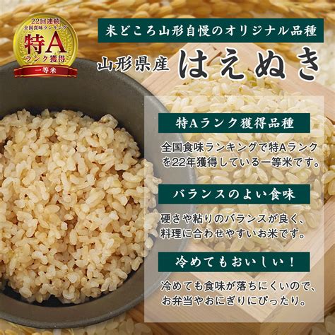 【楽天市場】【令和7年産・先行受付】【選べる配送時期】 新米 玄米 米 山形県産 はえぬき つや姫 9kg 3kg×3袋 食べ比べ セット