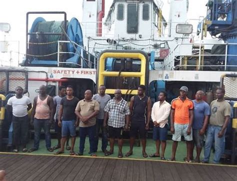 Nigerian Navy Arrests Crew Members Of An Oil Vessel For Illegal