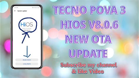 Tecno Pova Hios V New Ota Update How To Upgrade Tecno Pova