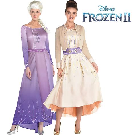 Adult Act 1 Elsa & Anna Couples Costumes - Frozen 2 | Party City Canada