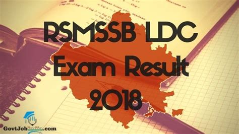 Rsmssb Ldc Result 2018 Rajasthan Ldc Grade 2 Cut Off And Merit List