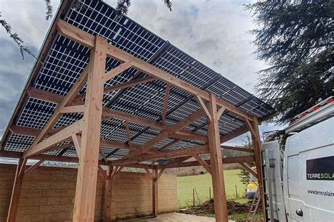 Terre Solaire Propose Des Carports Solaires En Ossature Bois Bard S De