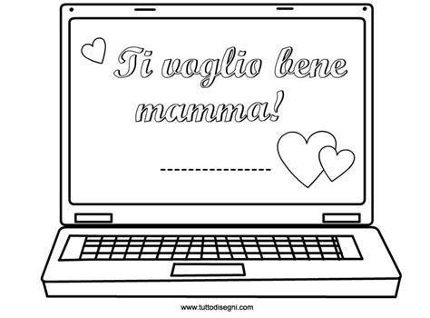 Biglietto Per La Festa Della Mamma Da Colorare Gratis Tuttodisegni