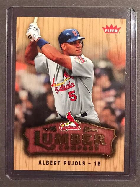 2006 Albert Pujols Fleer Lumber Company Card LC 2 EBay